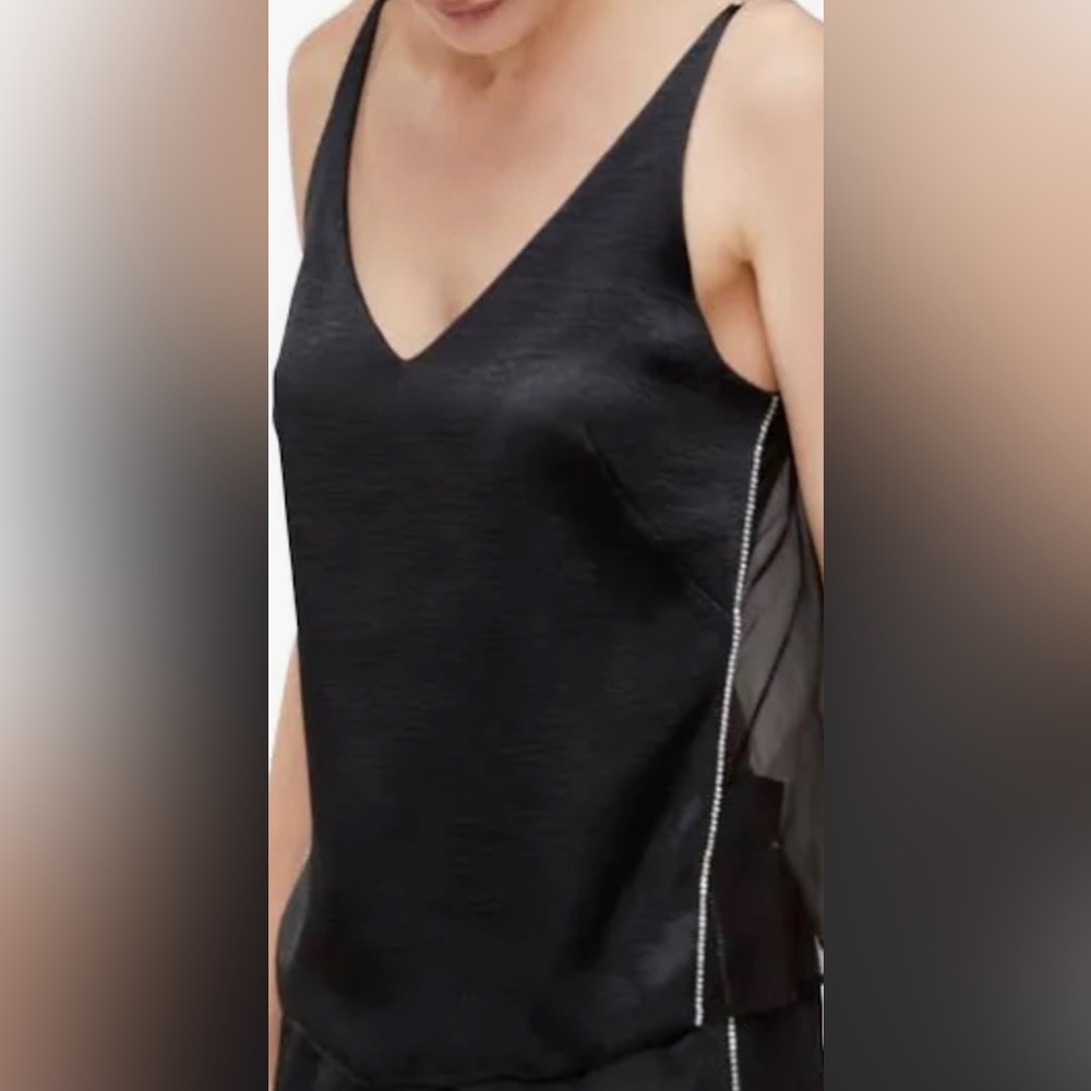 J BRAND LUCY CRYSTAL CAMI: BLACK: NEW WITH TAGS: SIZE SMALL